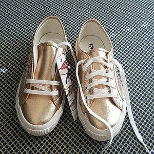 NWT Superga Rose Gold Sneakers